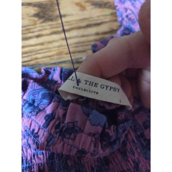 Spell Pink and Purple Off-Shoulder Mini Dress - Picture 3 of 5